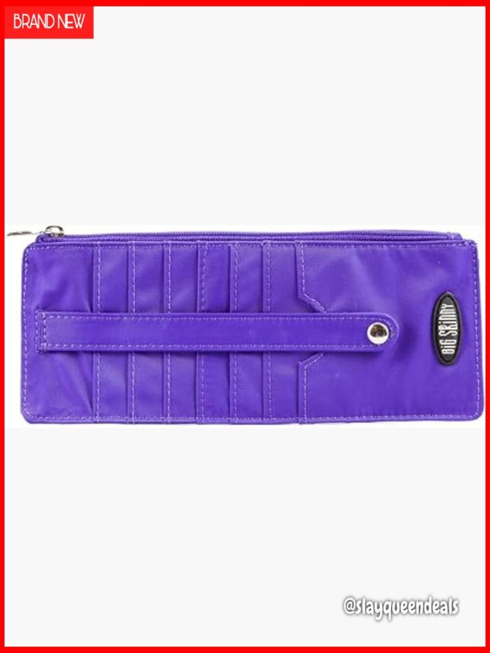 Slim Wallet Holds 25 Cards, Lightweight Nylon Microfiber, Magnetic Closure